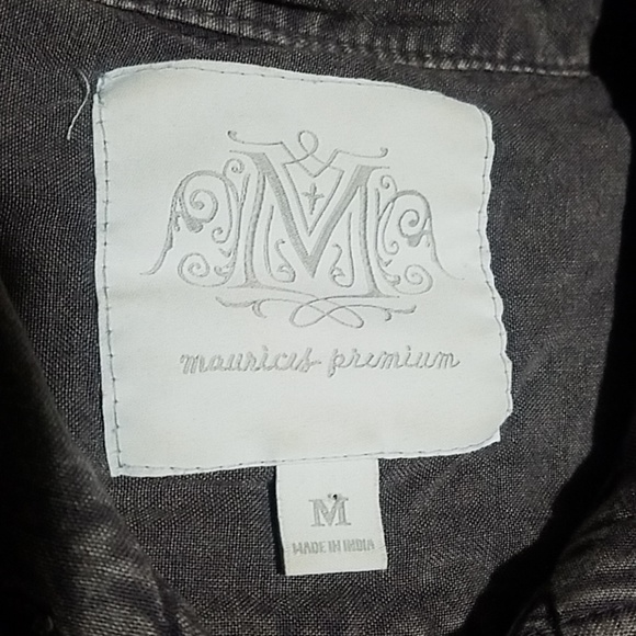 Distressed light weight button up - Picture 7 of 7